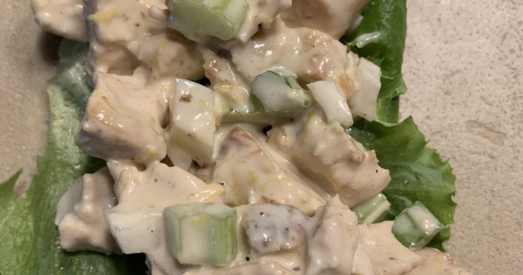 Lemony Grilled Chicken Salad (with bonus Green Stuff recipe)