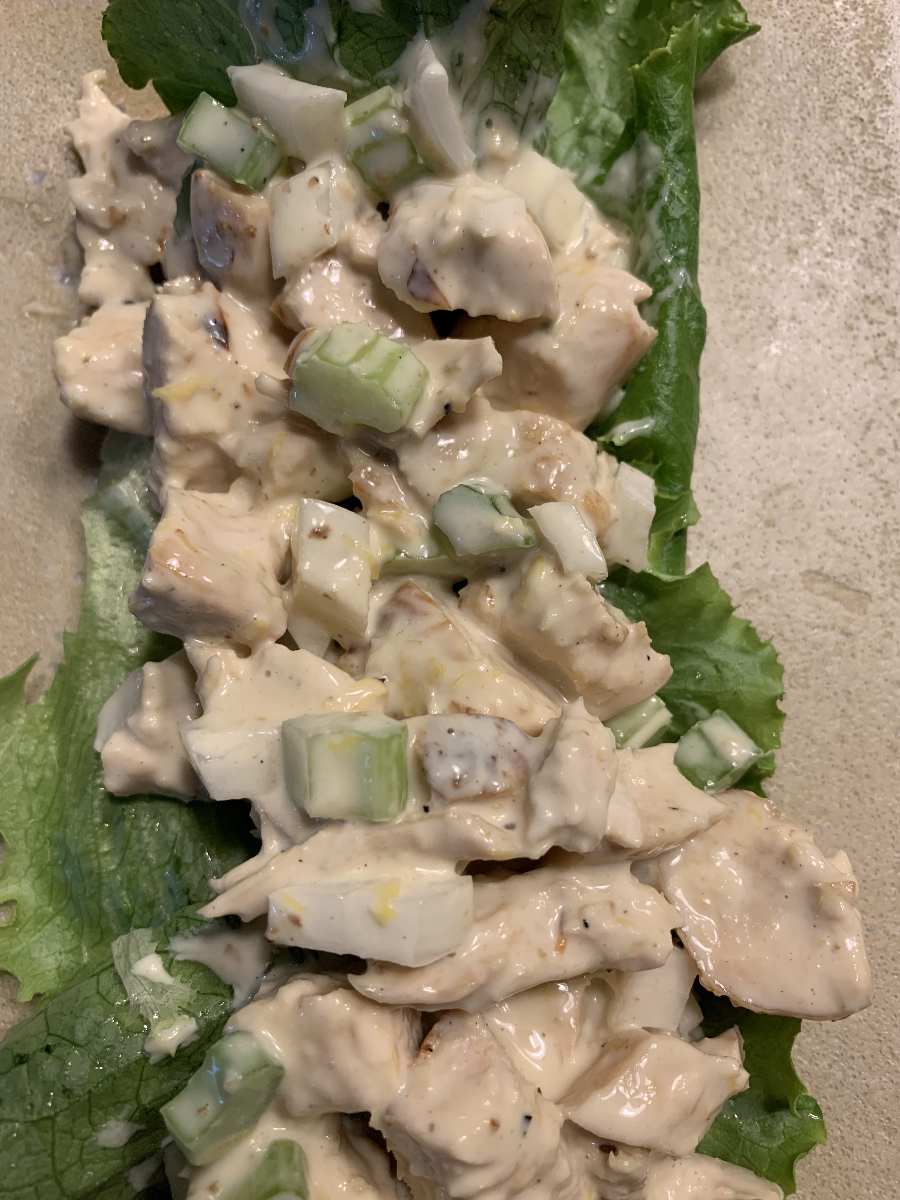 Lemony Grilled Chicken Salad (with bonus Green Stuff recipe)