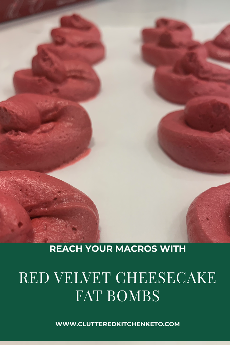 Red Velvet Cheesecake Fat Bombs