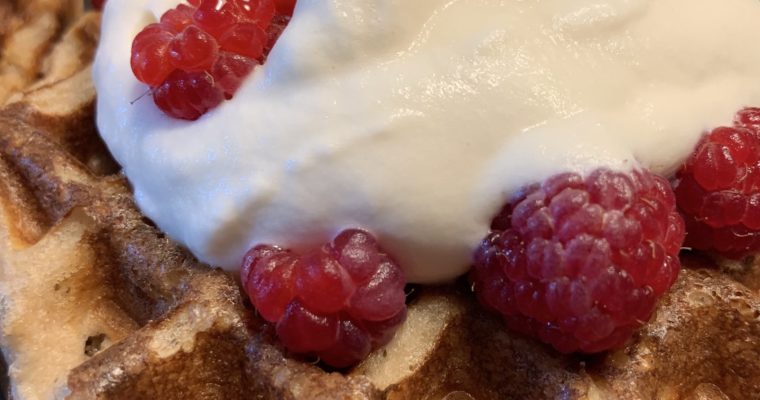 Raspberry Almond Chaffles