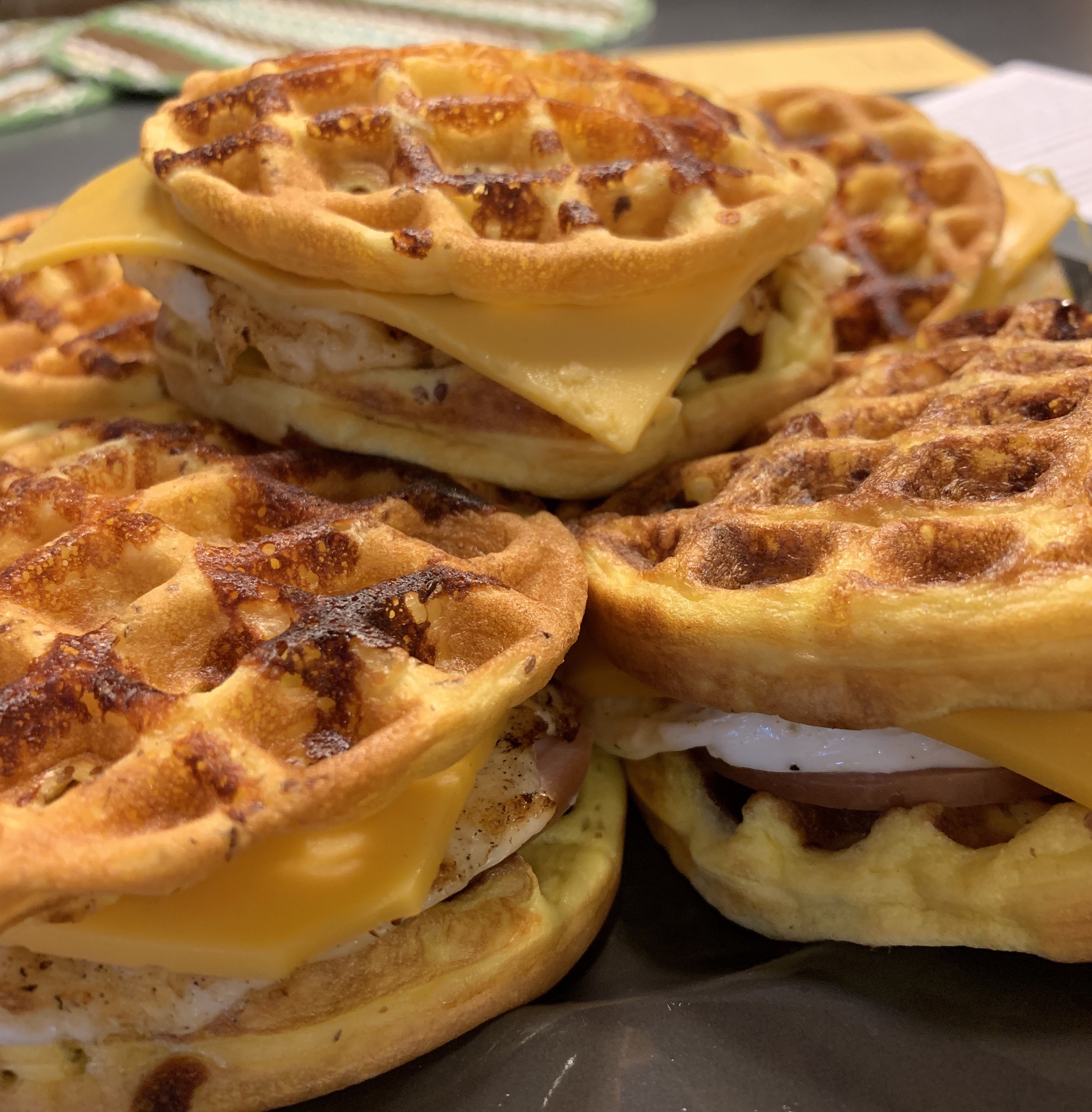 Chaffle Egg McMuffins