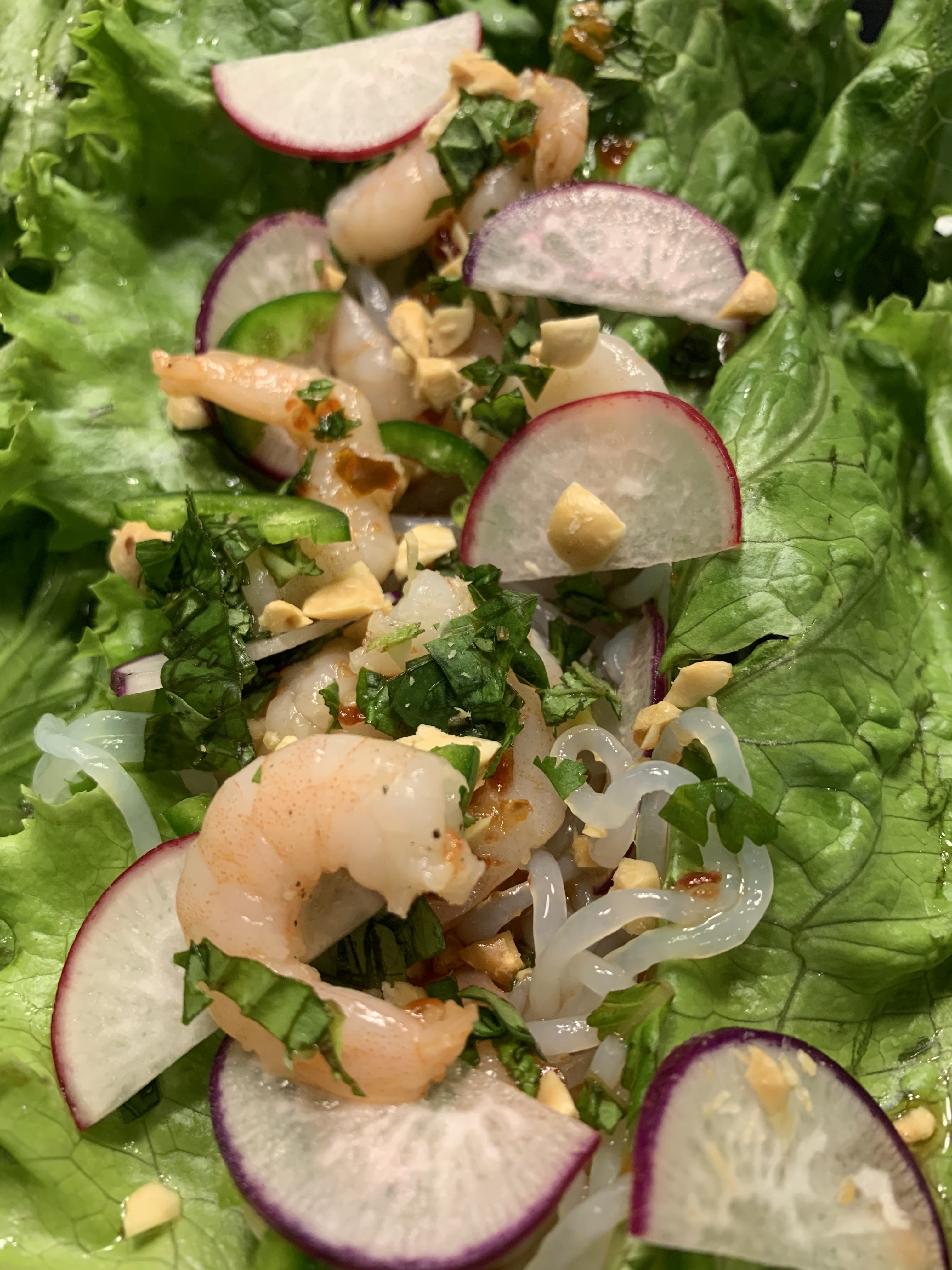 Low Carb Vietnamese Shrimp Lettuce Wraps