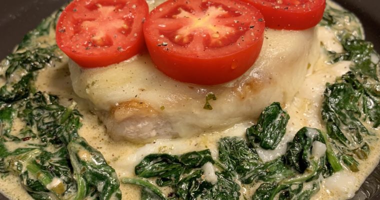 Caprese Smothered Pork Chops