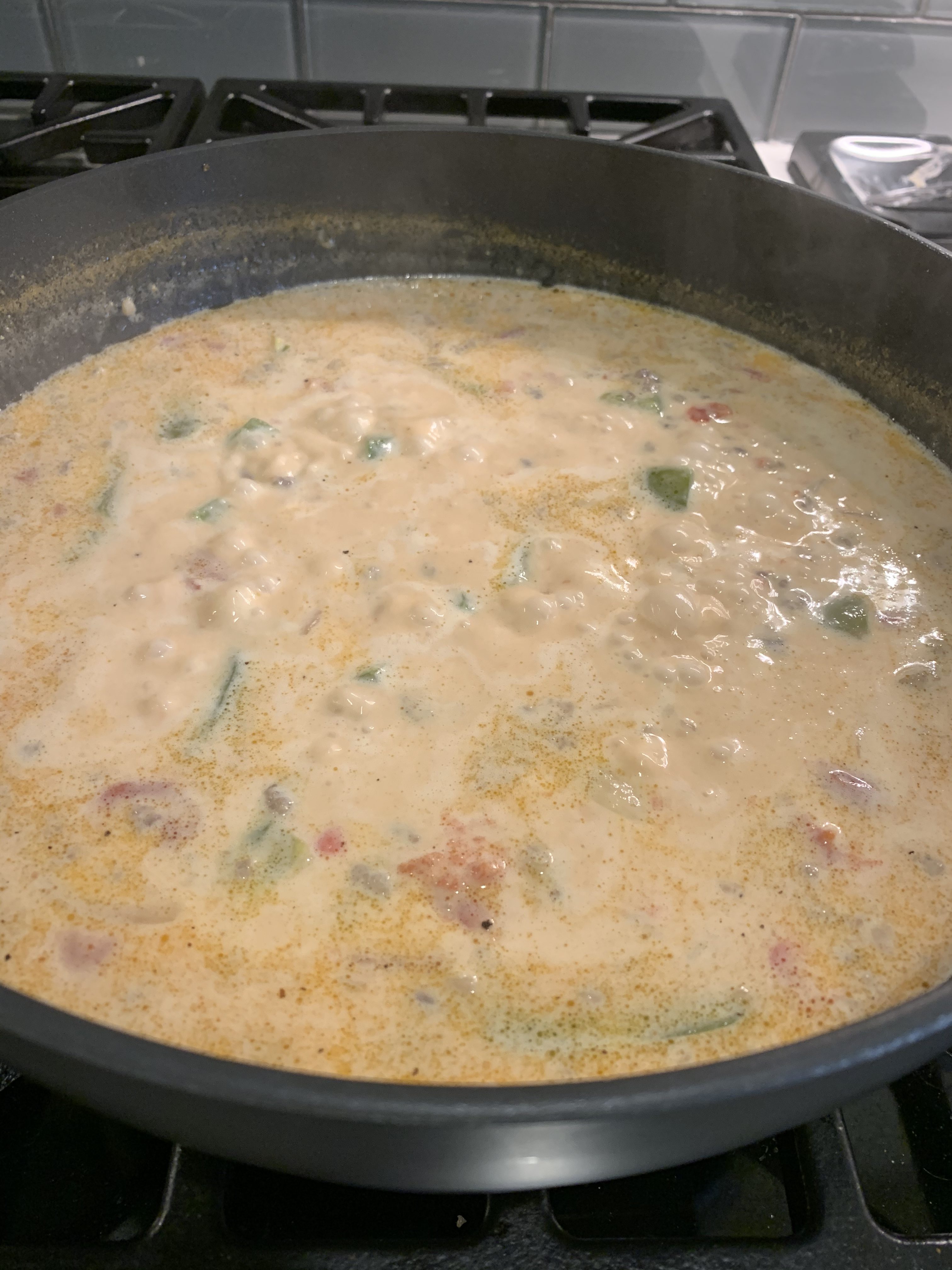 Creamy Italian Sausage and Pepper Soup